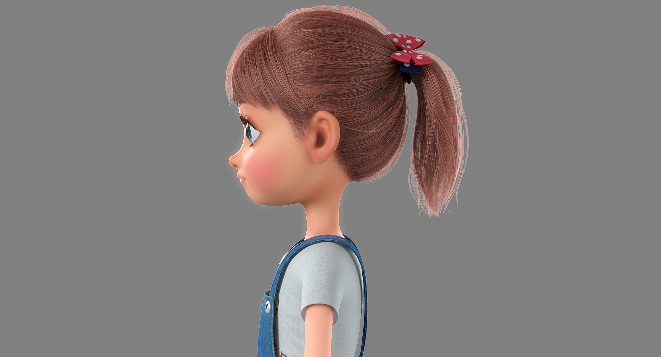 3D cartoon girl rigged - TurboSquid 1213936