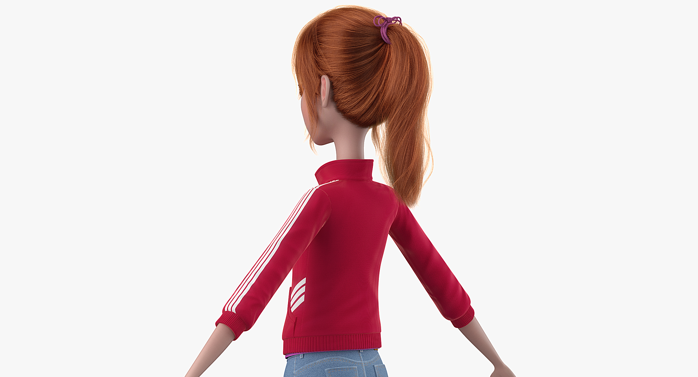 3d Cartoon Girl Rigged Character Model Turbosquid 1213961 4119