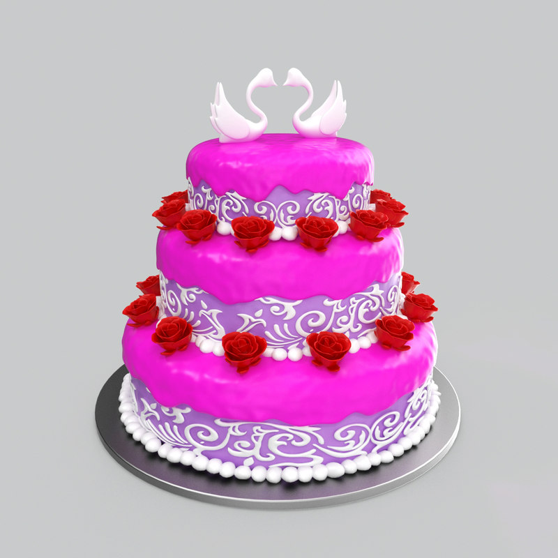  Wedding cake model  TurboSquid 1214017