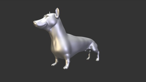 ドイツアナグマ犬3dモデル Turbosquid