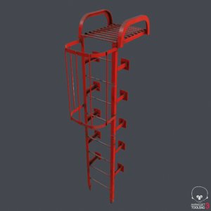 ladder metal 3D model
