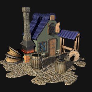 medieval forge model