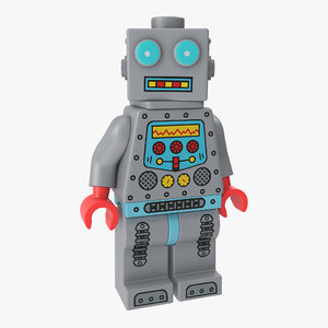 lego robot minifigure model