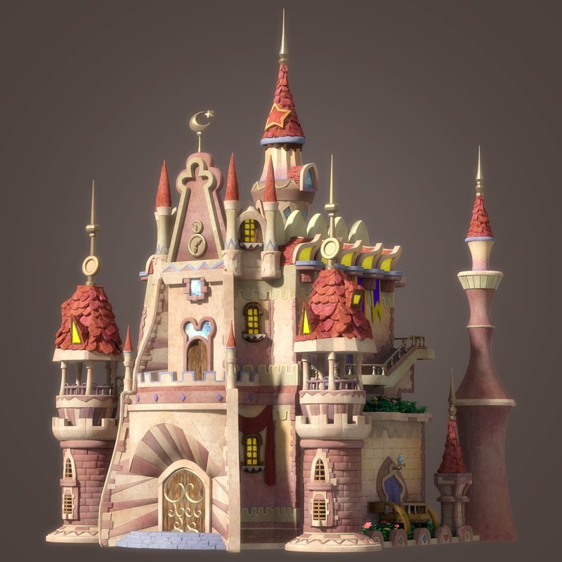 3D cartoon castle - TurboSquid 1214492