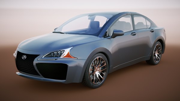 generic sedan v10 3d model