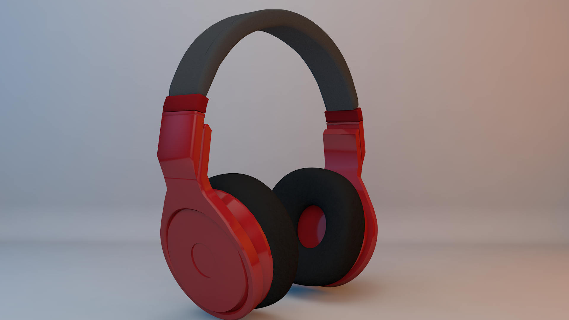 头戴耳机3d模型