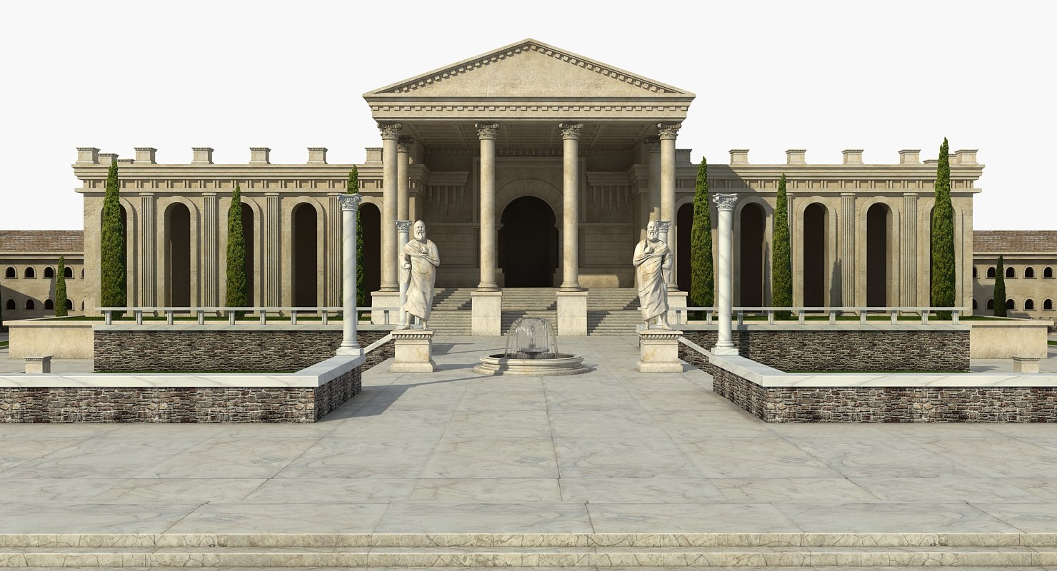 Greek architecture 3D - TurboSquid 1214565