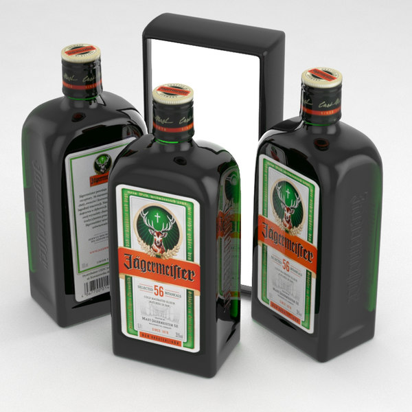 jagermeister bottle 3d max