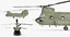 3D model army transport helicopter ch-47 chinook