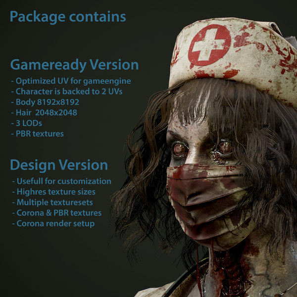 free zombie 3d models for hitfilm pro 3