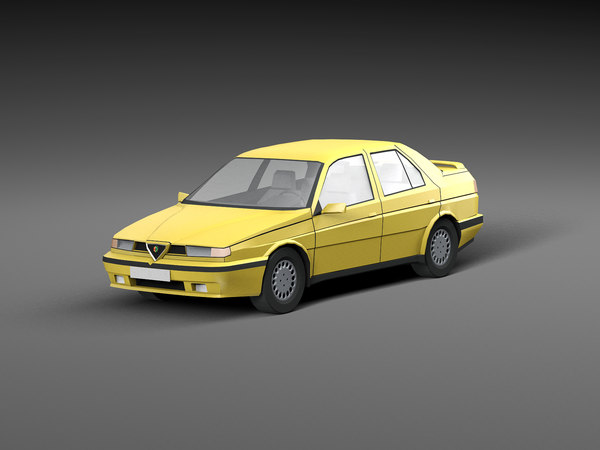 3D car low-poly model