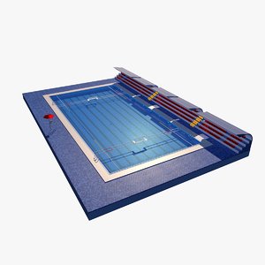 3D model water polo pool