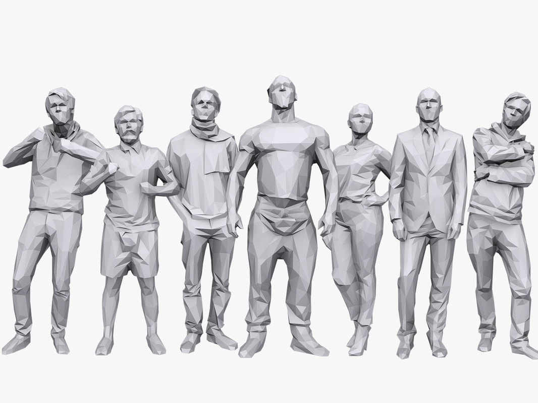 3d People Casual Pack 14 Model Turbosquid 1215105