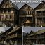 medieval village 3D model