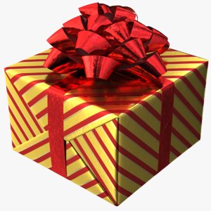 3D realistic gift box 02