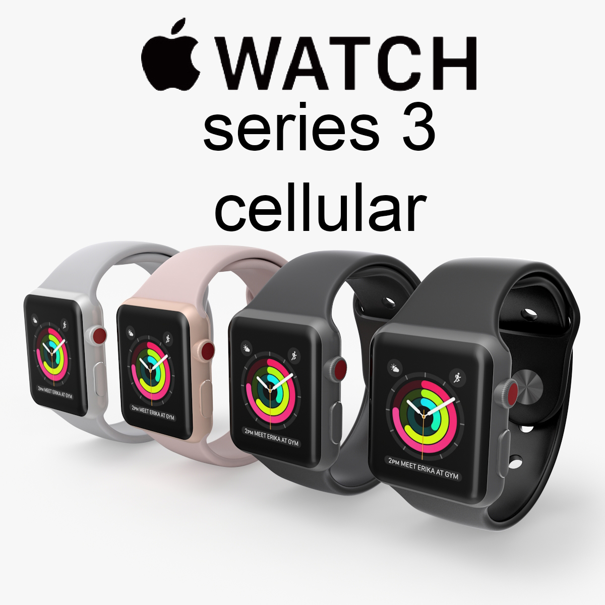 Apple watch cellular series 3D - TurboSquid 1215189