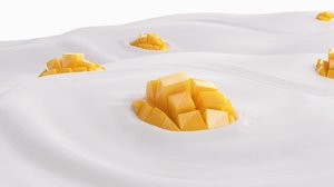 mango slice 3D model