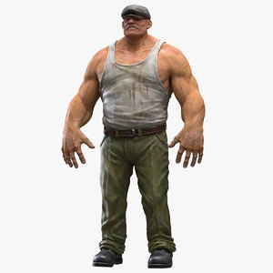 3D model man head