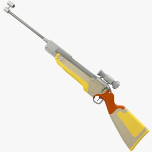 rifle biathlon 3D model