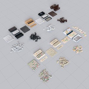 3D set dominoes model