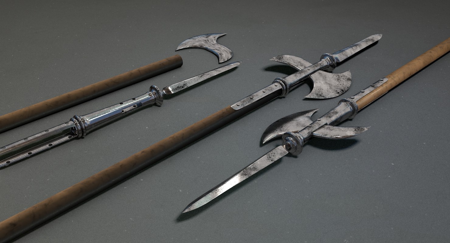 spear weapon 3d model