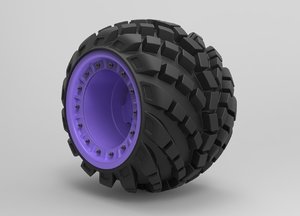 3D model arched wheel offroad