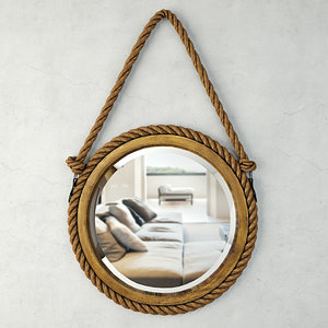 bayview hanging rope mirror 3D model
