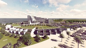hotel resort 3D model