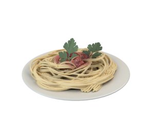 plate pasta 3D model