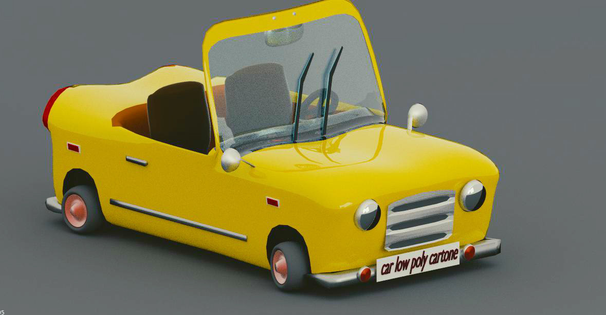 Cartoon car 3D model TurboSquid 1215978