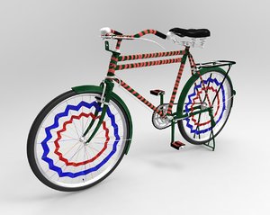 old bicycle 3D model