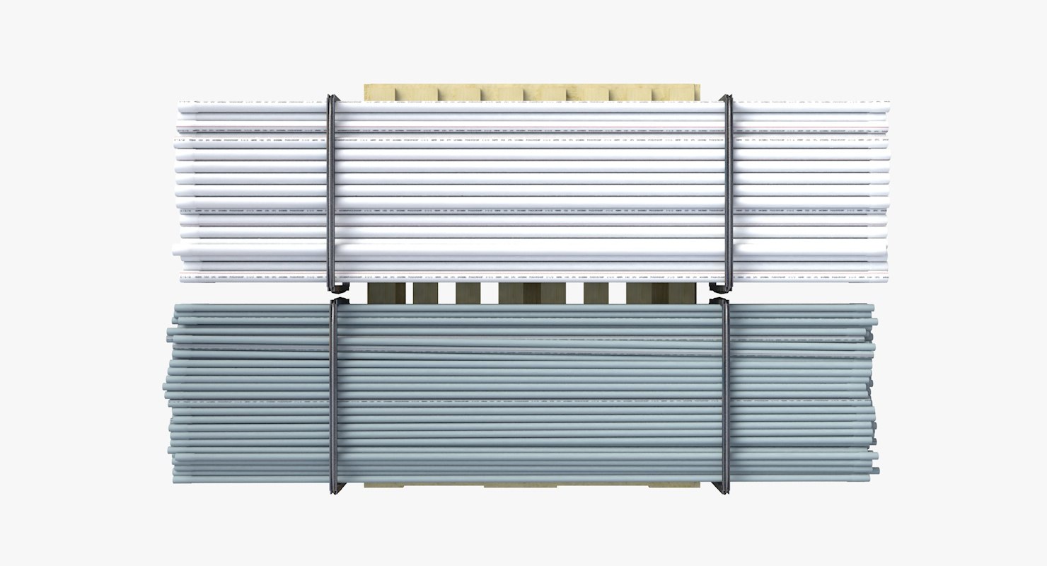Pvc pipe piles v 3D model - TurboSquid 1216020