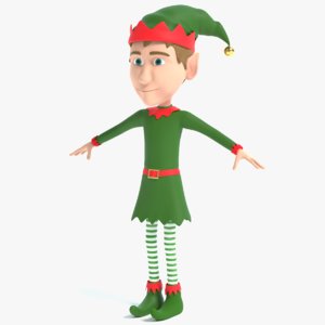 christmas elf 3D model