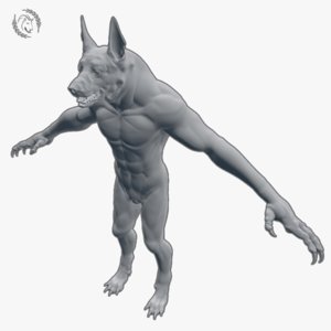 werewolf wolf 3D model