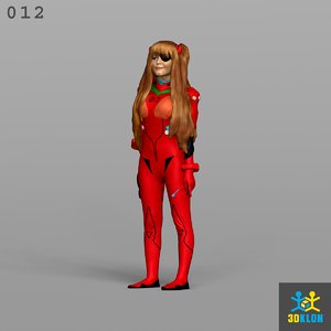 scan cosplay girl 3D model