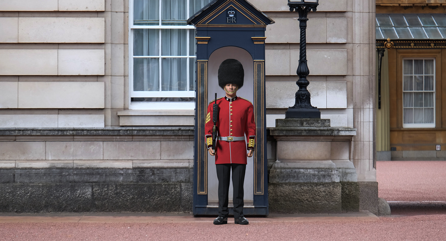 英国皇家卫队士兵为玛雅人武装起来3d模型