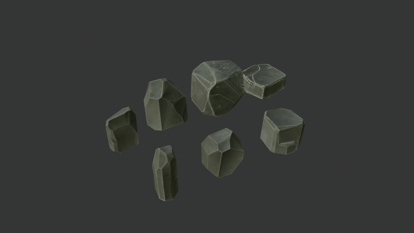 Free stone set 3D model - TurboSquid 1216234