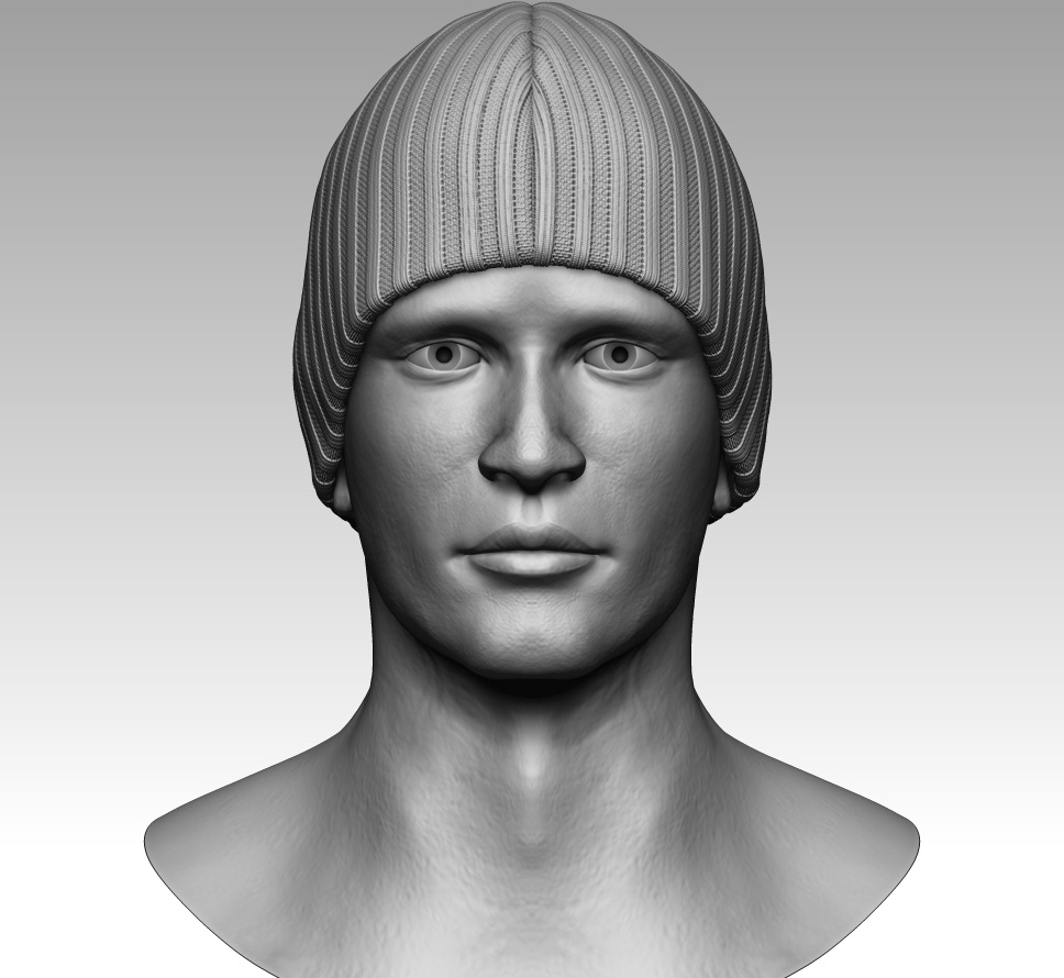 Zbrush man head 3D - TurboSquid 1216267