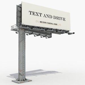 3D large billboard model