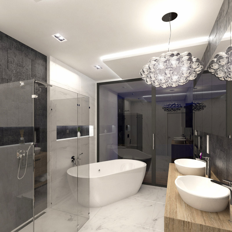 Scene luxury bathroom interior 3D model - TurboSquid 1216346