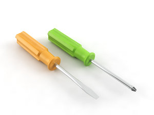 screwdrivers industrial 3D model