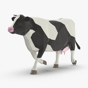 3D cow---running