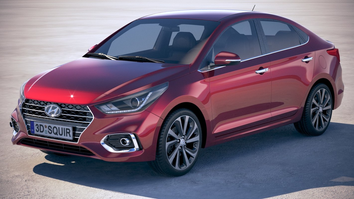 Hyundai accent 2018 3D - TurboSquid 1216494