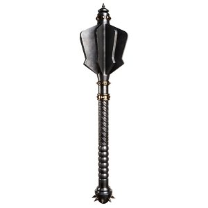 gameready flanged mace 3D model