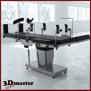 3D model medical surgical table
