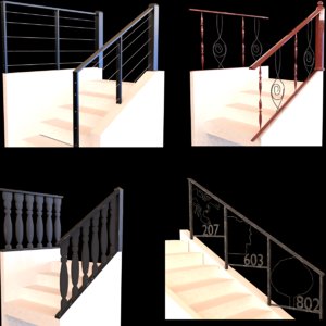 3D railings stair