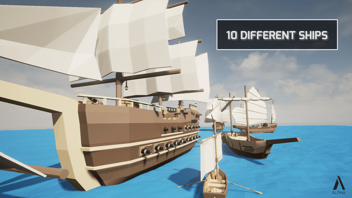 Ships pack 3D model TurboSquid 1216694