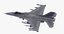 3D f16c fighter republic korea