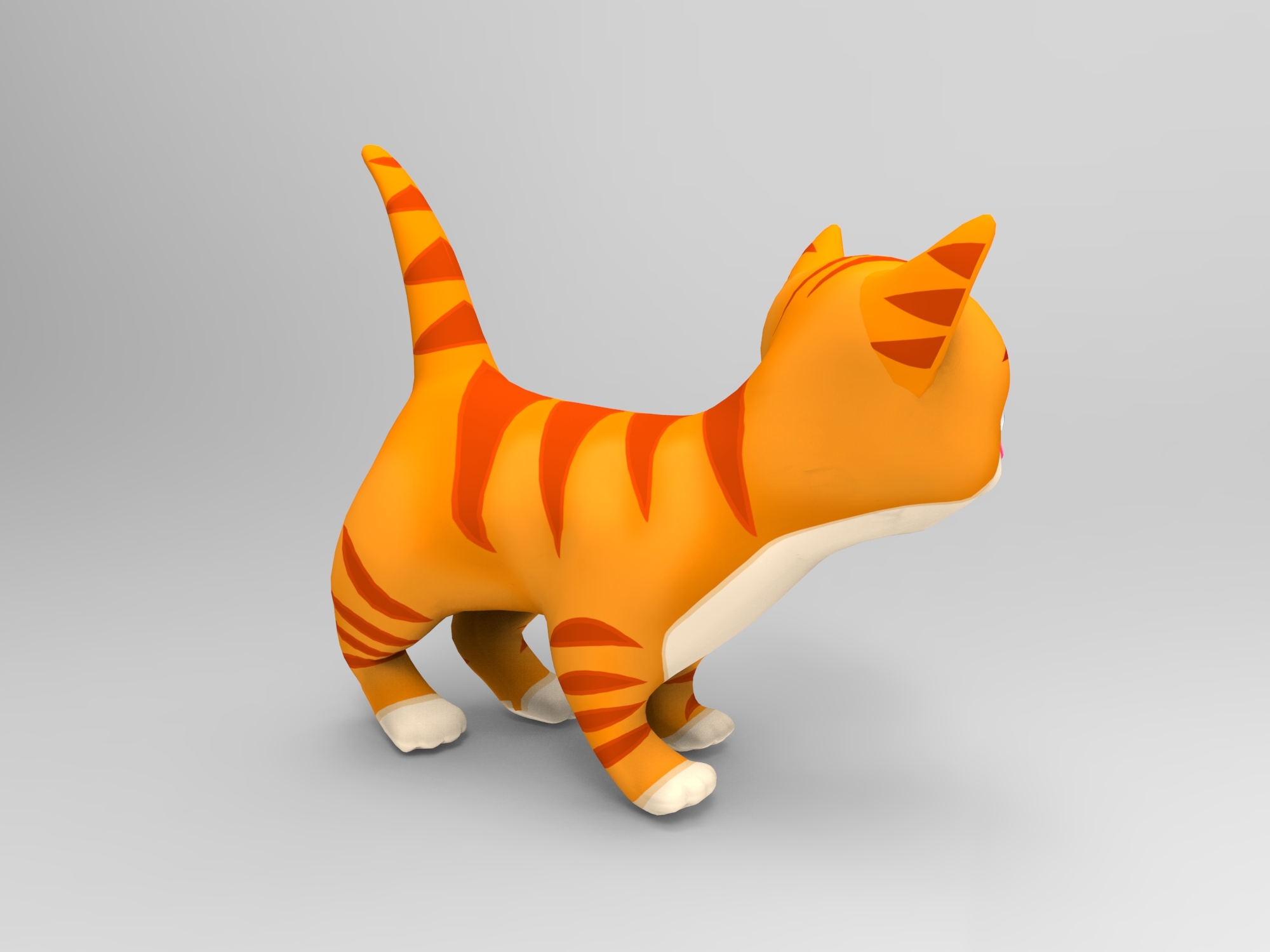 卡通猫动画3d模型
