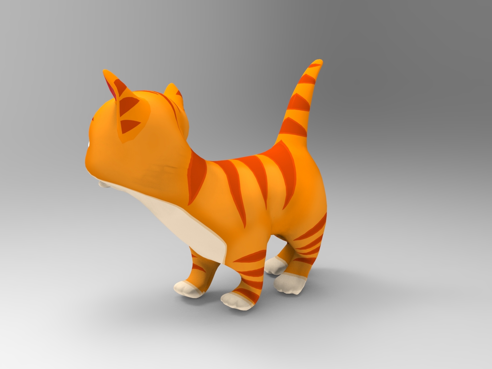 卡通猫动画3d模型